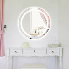 Load image into Gallery viewer, 20&quot; LED Touch Button Wall Mount Bathroom Round Mirror
