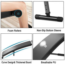 Load image into Gallery viewer, Adjustable Arc-Shaped Decline Sit up Bench
