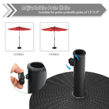 Load image into Gallery viewer, 49 LBS Patio Resin Umbrella Base Stand for Outdoor
