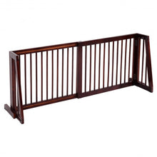 Load image into Gallery viewer, Folding Adjustable Free Standing 3 Panel Wood Fence

