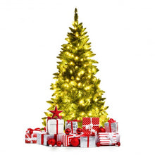 Load image into Gallery viewer, 5&#39; / 6&#39; Prelit Artificial Half Christmas Tree with 8 Flash Modes-5&#39;
