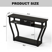 Load image into Gallery viewer, Modern Sofa Accent Table with Drawer
