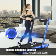Load image into Gallery viewer, 4.75HP 2 In 1 Folding Treadmill with Remote APP Control-Navy
