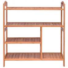 Load image into Gallery viewer, 4 Tiers Multifunction Bamboo Storage Shoe Rack
