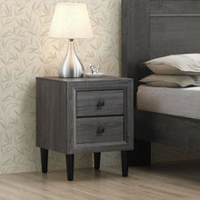 Load image into Gallery viewer, Multipurpose Retro Bedside Nightstand with 2 Drawers

