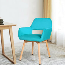 Load image into Gallery viewer, Set of 2 Modern Accent Armchairs-Blue
