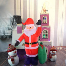 Load image into Gallery viewer, 8 Ft Airblown Inflatable Christmas Xmas Santa Claus Gift Decor Lawn Yard Outdoor
