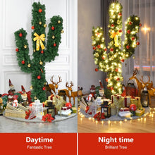 Load image into Gallery viewer, 5&#39; / 6&#39; / 7&#39; Artificial Cactus Christmas Tree with Lights-7&#39;
