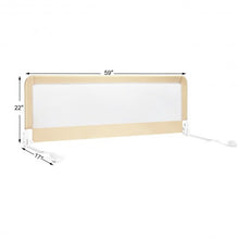 Load image into Gallery viewer, 59&quot; Breathable Baby Children Toddlers Bed Rail Guard-Beige
