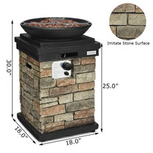 Load image into Gallery viewer, 40 000 BTU Patio Propane Burning Fire Bowl Column
