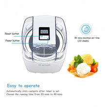 Load image into Gallery viewer, 1.6 Quart Automatic Ice Cream Maker Freezer Dessert Machine-White
