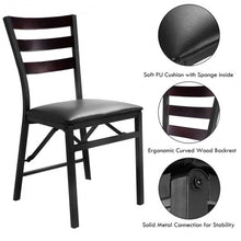 Load image into Gallery viewer, Set of 2 Portable Folding Dining Chairs
