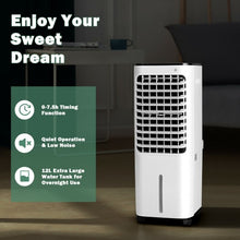 Load image into Gallery viewer, 4-in-1 Convenient Evaporative Air Cooler 12L Water Tank 4 Ice Boxes-White
