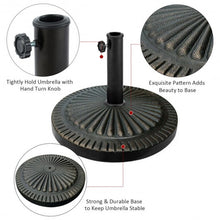 Load image into Gallery viewer, 31.5 lbs Market Heavy-Duty Outdoor Stand Bronze Umbrella Base
