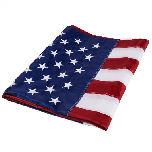 5' x 8' US American Embroidered Flag