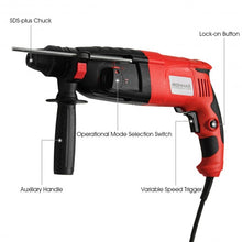 Load image into Gallery viewer, 1/2&quot; Electric Rotary Hammer Drill with Bits &amp; Case

