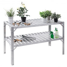 Load image into Gallery viewer, Aluminum Workbench Greenhouse Prepare Work Potting Table
