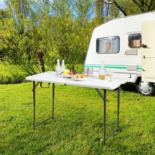 Load image into Gallery viewer, 4ft Adjustable Camping and Utility Folding Table
