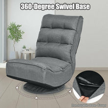 Load image into Gallery viewer, 5-Position Folding Floor Gaming Chair-Gray
