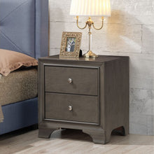 Load image into Gallery viewer, 2 Drawer Storage Sofa Side Nightstand with USB Port-Gray
