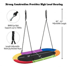Load image into Gallery viewer, 60&quot; Saucer Surf Outdoor Adjustable Swing Set-Colorful
