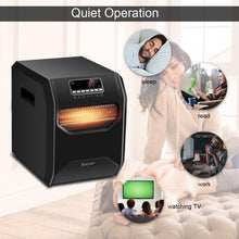 Load image into Gallery viewer, 12 H Timer LED Remote Control Portable Electric Space Heater
