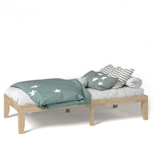 Load image into Gallery viewer, Twin Size 14&quot; Wooden Slats Bed Mattress Frame-Natural
