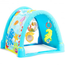 Load image into Gallery viewer, 4-in-1 Baby Play Gym Mat with 3 Hanging Toys
