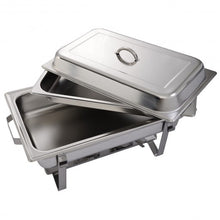 Load image into Gallery viewer, 2 Packs Chafing 9 Quart Stainlessl Rectangular Chafer Buffet
