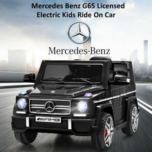 Load image into Gallery viewer, Mercedes Benz G65 Licensed Remote Control Kids Riding Car-Black

