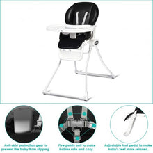 Load image into Gallery viewer, Space Saving Fold Baby High Chair-Black
