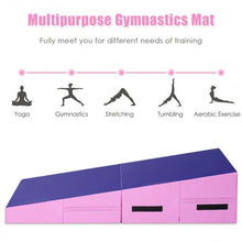 Load image into Gallery viewer, Incline Gymnastic Pad Folding Wedge Ramp Gym Fitness Exercise Sport Tumbling Mat
