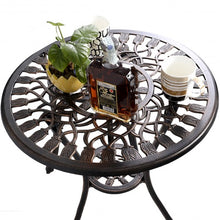 Load image into Gallery viewer, 3 pcs Cast Aluminum Outdoor Table and Chair Set
