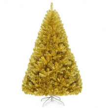 Load image into Gallery viewer, 6&#39;/7.5&#39; Artificial Tinsel Christmas Tree Hinged with Foldable Stand-6 ft
