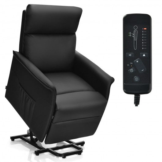 Electric Power Lift Recliner Chair with Remote Control-Black