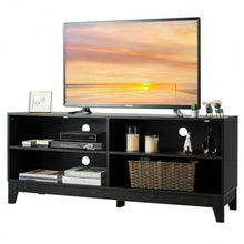 Load image into Gallery viewer, 58&quot; Modern Entertainment Media Center Wood TV Stand-Black
