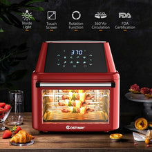 Load image into Gallery viewer, 19 QT Multi-functional Air Fryer Oven 1800W Dehydrator Rotisserie-Red
