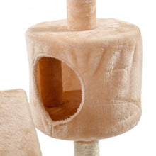 Load image into Gallery viewer, 60&quot; Cat Tree Tower Kitten Hammock Condo-Beige
