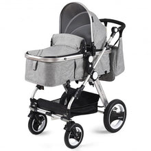 Load image into Gallery viewer, Folding Aluminum Baby Stroller Baby Jogger with Diaper Bag-Gray
