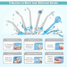 Load image into Gallery viewer, 600 mL Power Dental Flosser with 10 Pressure Levels-Blue
