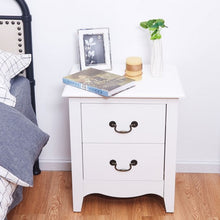 Load image into Gallery viewer, Modern Storage Bedroom End Beside Nightstand with 2 Drawers
