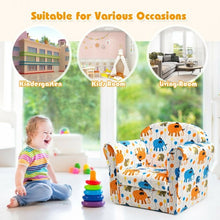 Load image into Gallery viewer, Kids Elephant Upholstered Sofa with Armrest
