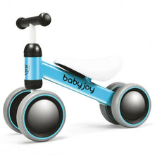 Load image into Gallery viewer, 4 Wheels No-Pedal Baby Balance Bike-Blue
