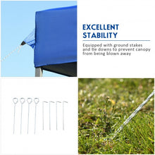 Load image into Gallery viewer, 10&#39; x 10&#39; Portable Pop Up Canopy Event Party Tent Adjustable w/Roller Bag-Blue
