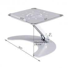 Load image into Gallery viewer, Portable Aluminum Laptop MacBook Cooling Stand
