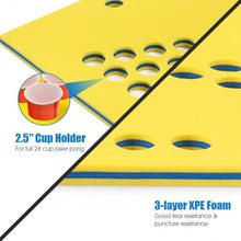 Load image into Gallery viewer, 5.5&#39; x 35.5&quot; 3-Layer Multi-Purpose Floating Beer Pong Table-Yellow
