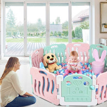 Load image into Gallery viewer, 10-Panel Kids Safety Activity Center -Pink
