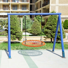 Load image into Gallery viewer, 40'' Spider Web Tree Swing Kids Outdoor Play Set with Adjustable Ropes-Orange
