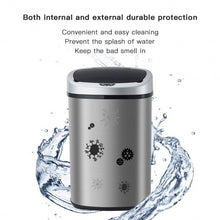 Load image into Gallery viewer, Set of 2 Touch-Free Motion Sensor Bins Trash Cans
