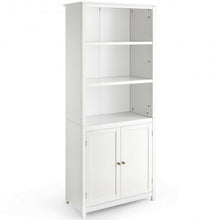 Load image into Gallery viewer, Bookcase Shelving Storage Wooden Cabinet Unit Standing Display Bookcase w/ Doors
